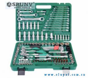 鑫瑞 SRUNV 汽修套筒扳手套装快速棘轮修车工具多功能工具套装 150件套 A1-E15004